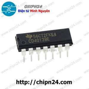 (DIP) IC CD4013 DIP-14 (CD4013BE) (IC Flip – Flop D)