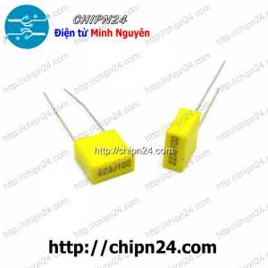 [10 con] (K270) Tụ kẹo vàng 223J 100V (5MM) (223 22nF)