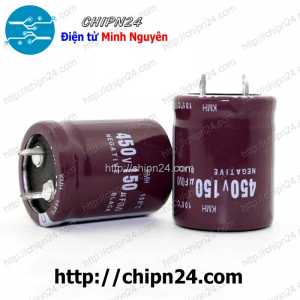Tụ hóa 150uF 450V Nâu Negative (25x30mm)