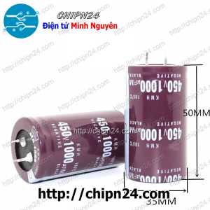 Tụ hóa 1,000uF 450V Nâu Negative (35x50mm) (1000uF 450V)