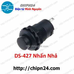 (F79) Nút nhấn Nhả DS-427 Đen (Đường kính 12MM 1.5A 250V)