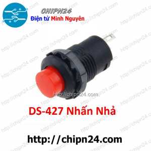 Nút nhấn Nhả DS-427 Đỏ (Đường kính 12MM 1.5A 250V)