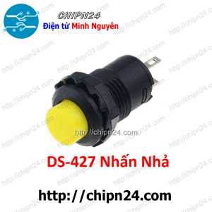 (F79) Nút nhấn Nhả DS-427 Vàng (Đường kính 12MM 1.5A 250V)