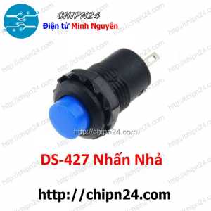 (F79) Nút nhấn Nhả DS-427 Xanh Dương (Đường kính 12MM 1.5A 250V)