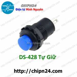 [F82] Nút nhấn Tự Giữ DS-428 Xanh Dương (Đường kính 12MM 1.5A 250V)