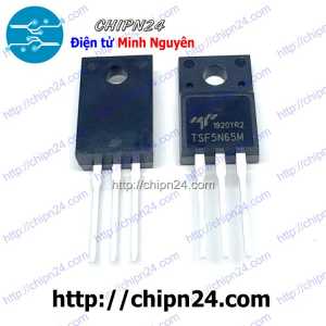 (DT) Mosfet 5N65 TO-220F Hàng Tốt 5A 650V (Kênh N) (TSF5N65M)
