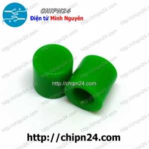 [10 cái] (H60) Nắp chụp nút nhấn vuông 6x6mm Xanh Lá