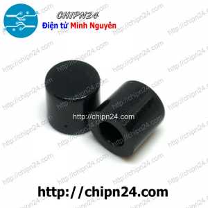 [10 cái] (H60) Nắp chụp nút nhấn vuông 6x6mm Đen