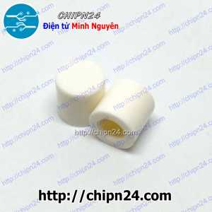 [10 cái] (H60) Nắp chụp nút nhấn vuông 6x6mm Trắng
