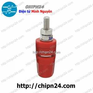 (F105) Jack Chuối Cái 20A Đỏ, D=4mm, L=36mm, 20A 60V