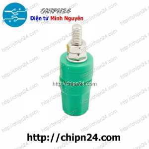 (F105) Jack Chuối Cái 20A Xanh Lá, D=4mm, L=36mm, 20A 60V