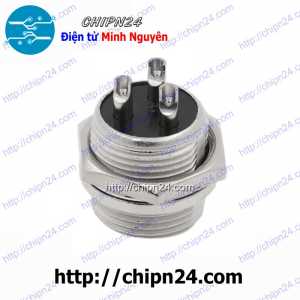 (F119) Jack GX16-3P Đực 15A 250V (Jack điện, tín hiệu, nối nguồn nhiều chân)