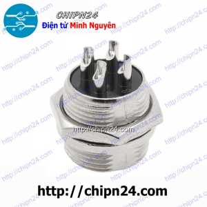 Jack GX16-4P Đực 15A 250V (Jack điện, tín hiệu, nối nguồn nhiều chân) (Jack điện, tín hiệu, nối nguồn nhiều chân)