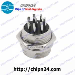 Jack GX16-8P Đực 15A 250V (Jack điện, tín hiệu, nối nguồn nhiều chân) (Jack điện, tín hiệu, nối nguồn nhiều chân)