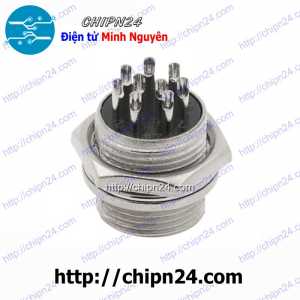 Jack GX16-9P Đực 15A 250V (Jack điện, tín hiệu, nối nguồn nhiều chân) (Jack điện, tín hiệu, nối nguồn nhiều chân)