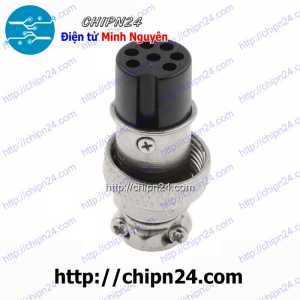 Jack GX16-7P Cái 15A 250V (Jack điện, tín hiệu, nối nguồn nhiều chân) (Jack điện, tín hiệu, nối nguồn nhiều chân)