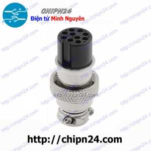 Jack GX16-10P Cái 15A 250V (Jack điện, tín hiệu, nối nguồn nhiều chân) (Jack điện, tín hiệu, nối nguồn nhiều chân)