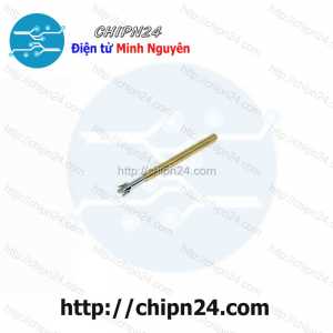 (K4) Kim test mạch P75-Q2, dài 16.5mm, đường kính đầu 1.3mm, đường kính thân 1.02mm, 3A, đầu 4 vuốt thẳng