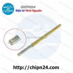 [KG1] Kim test mạch P100-Q1, dài 33.3mm, đường kính đầu 1.0mm, đường kính thân 1.36mm, trở kháng 50mΩ, 3A, đầu 4 vuốt thẳng