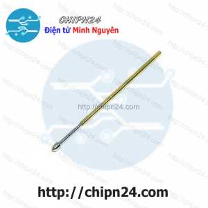 (K5) Kim test mạch PL75-E2, dài 33.35mm, đường kính đầu 1.3mm, đường kính thân 1.02mm, 3A, đầu hinh nón