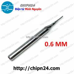 Mũi phay mạch in CNC Hợp Kim 0.6mm (Mạch điện tử, PCB)