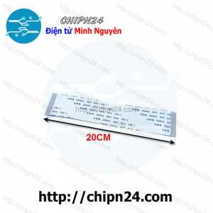 Cáp FFC 1.0MM 20P Cùng Chiều 20CM (Cáp AWM 20624 80C 60V VW-1)