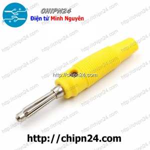 Jack Chuối Đực 20A Vàng, D=4mm, L=60mm, 20A 60V