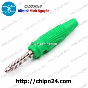 Jack Chuối Đực 20A Xanh Lá, D=4mm, L=60mm, 20A 60V