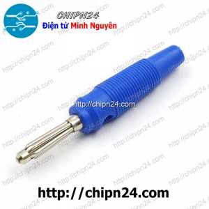 Jack Chuối Đực 20A Xanh Dương, D=4mm, L=60mm, 20A 60V