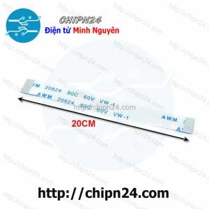 (P105) Cáp FFC 0.5MM 12P Cùng Chiều 20CM (Cáp AWM 20624 80C 60V VW-1)