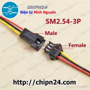 (P231) Dây khớp nối SM2.54mm 3P 20CM