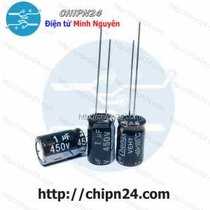(F246) Tụ hóa 1uF 450V Đen (8x12mm)