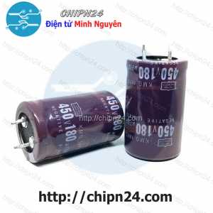 Tụ hóa 180uF 450V Nâu Negative (25x40mm)