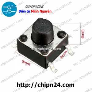 [10 cái] (K77) Nút nhấn 4 chân Dán SMD 6x6x6mm