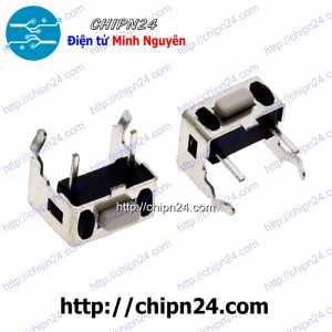 [10 cái] (K79) Nút nhấn 2 chân 3x6x4.3mm DIP Cong