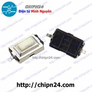 [10 cái] Nút nhấn 2 chân 3x6x2.5mm SMD Dán Trắng