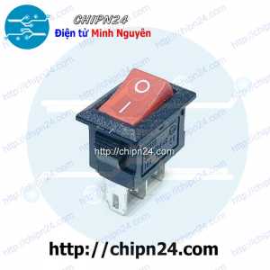 Công tắc bập bênh KCD11 Đỏ 3 Chân 2 Vị trí (15x10mm 3A 250VAC)