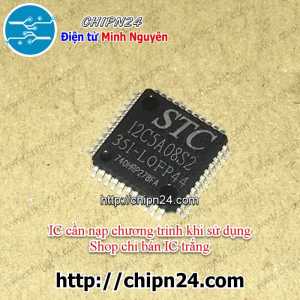 IC Dán STC12C5A08S2-35I-LQFP44 (SMD) (STC 12C5A08S2)