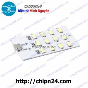 (F25.6) Mạch 12 led siêu sáng USB 5V