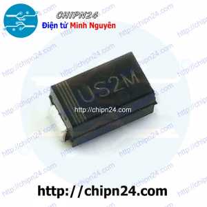 [10 con] (G7) Diode Dán US2M SMA 2A 1000V (SMD) (HER208) (4.3x2.6mm)