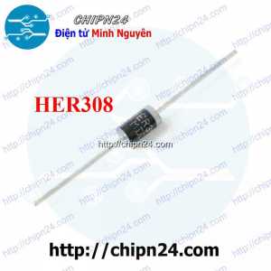 [10 con] Diode HER308 DIP 3A 1000V