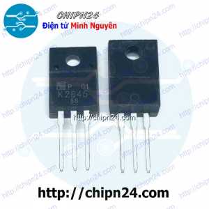 (KT1) Mosfet K2645 TO-220F 9A 600V Kênh N (2SK2645 2645)