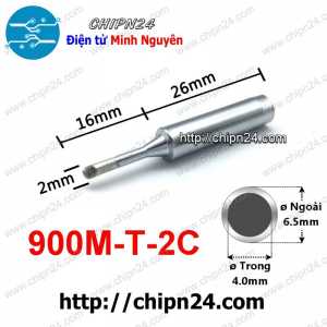 (K26) Đầu Mũi Hàn Hakko 936 900M-T-2C