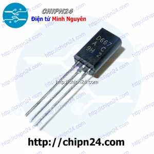 [10 con] Transistor D667 TO-92L NPN 1A 80V (2SD667 667)