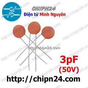 [25 con] (K239) Tụ gốm 3pF 50V (3p)