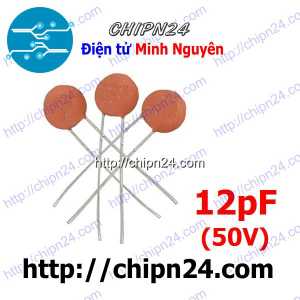 [50 con] Tụ gốm 12pF 50V (12p)