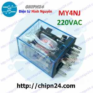 Relay kiếng 14 Chân 5A 220VAC (MY4NJ MY4N-J HH54P)