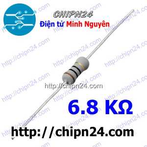 [10 con] (F354) Điện Trở 6K8 1W 5%