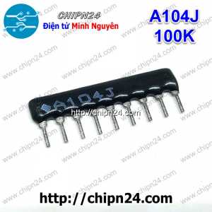 (K168) Điện trở thanh 9P 100K 104J (Trở Băng A09-104)