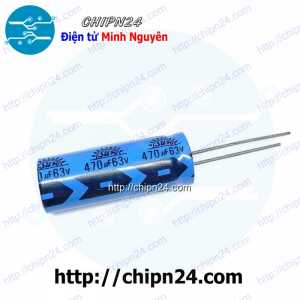 Tụ hóa 470uF 63V Đen (13x21mm)